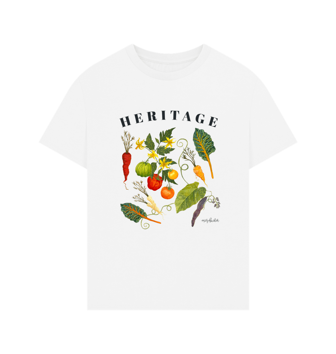 White Printed T-shirt Front
