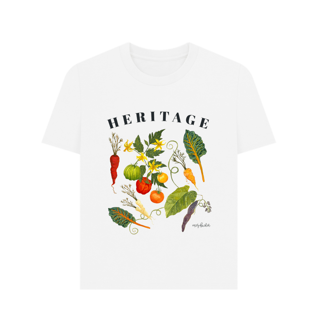 White Printed T-shirt Front