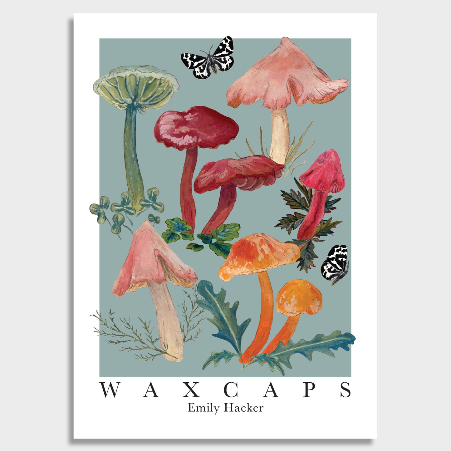 Waxcaps Mushroom Art Print