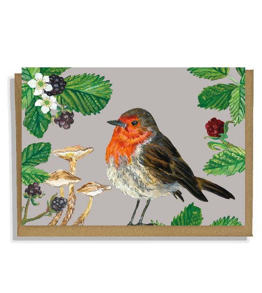 Autumn Robin Greeting Card