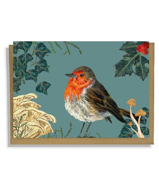 Winter Robin Greeting Card