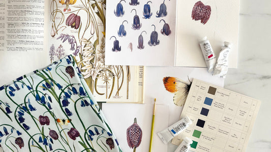 Behind The Hand Painted Design - Bluebell Woods