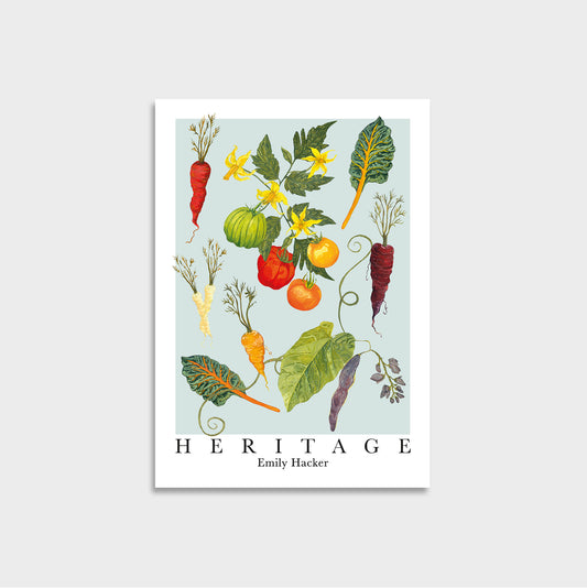 A6 Heritage Vegetable Mini Art Print