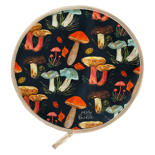 Mushroom AGA Hob Cover (Pair)