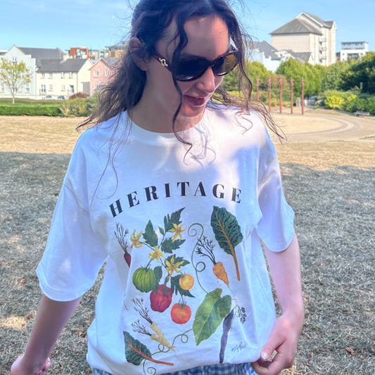 Heritage Veg Women’s Oversized Organic Cotton T-Shirt